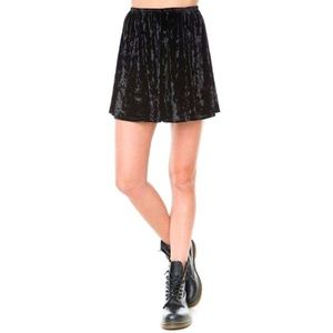 Brandy Melville Black Velvet Skirt